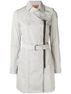 Parajumpers Zip Detail Trench Coat, Women's, Size: Large, Nude/neutrals, Polyester