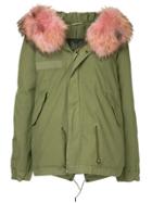 Mr & Mrs Italy Fur Hood Trim Parka - Green