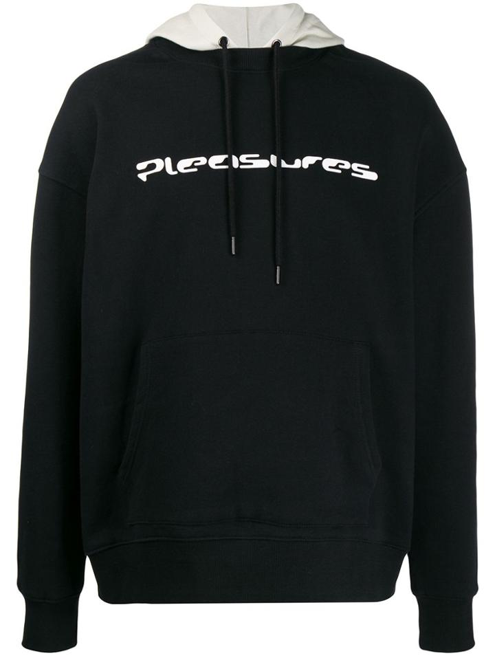 Pleasures Hard Drive Logo Print Hoodie - Black