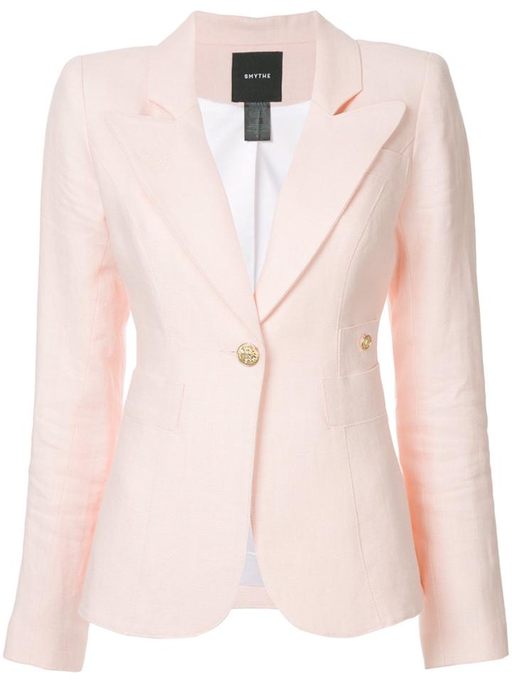 Smythe Fitted Blazer - Pink & Purple