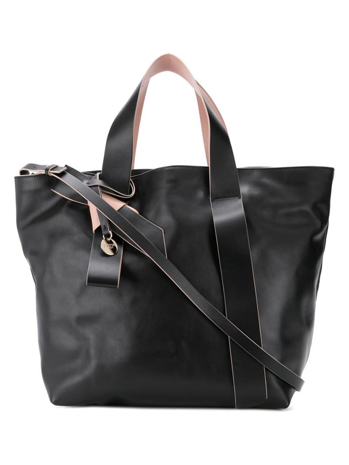 Red Valentino (red)v Bow Tote - Black