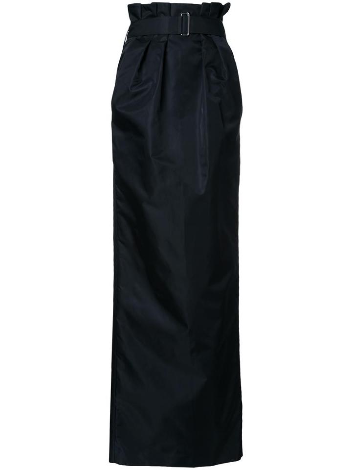 Bianca Spender 'obelisk' Parachute Skirt, Women's, Size: 8, Black, Nylon
