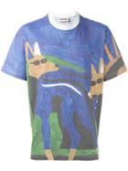 Sunnei Paint Print T-shirt, Men's, Size: Small, Cotton