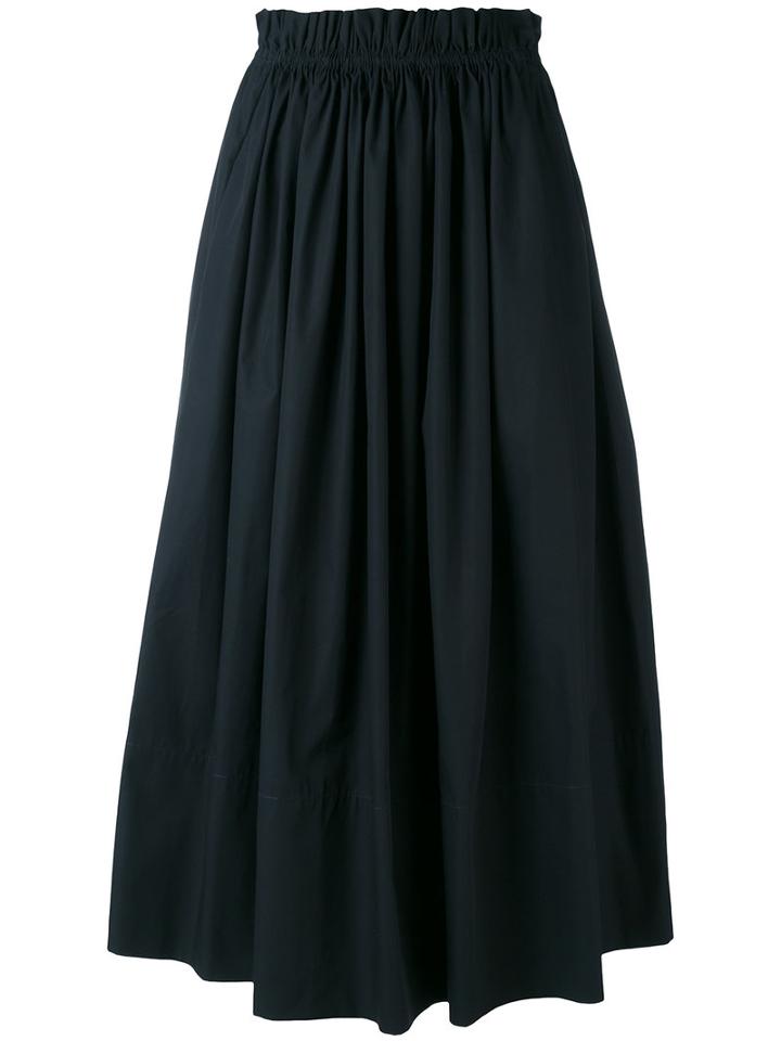 Chloé - Elasticated Waist Skirt - Women - Cotton - 36, Blue, Cotton
