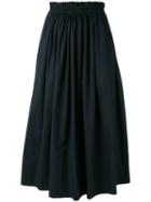 Chloé - Elasticated Waist Skirt - Women - Cotton - 36, Blue, Cotton