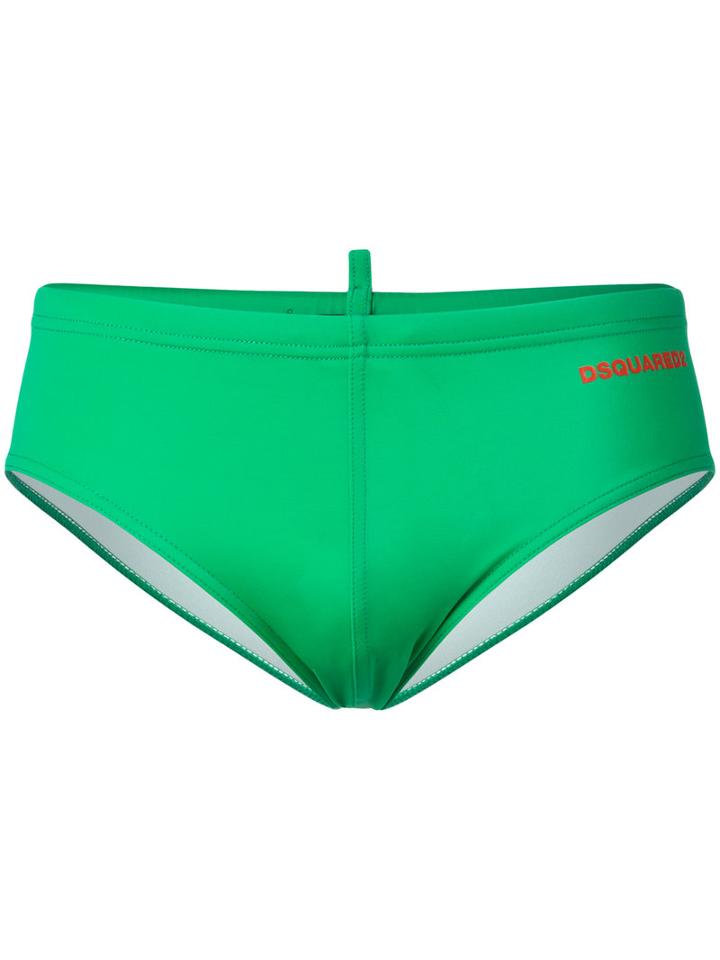 Dsquared2 - L.a. Beach Swim Slips - Men - Polyamide/spandex/elastane - 52, Green, Polyamide/spandex/elastane
