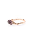 Bibi Van Der Velden 18k Rose Gold Scarab Amethyst Ring - Metallic