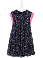 Chloé Kids Teen Floral Print Dress - Blue