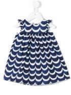 Tartine Et Chocolat - Scalloped Pattern Dress - Kids - Cotton - 6 Mth, Blue