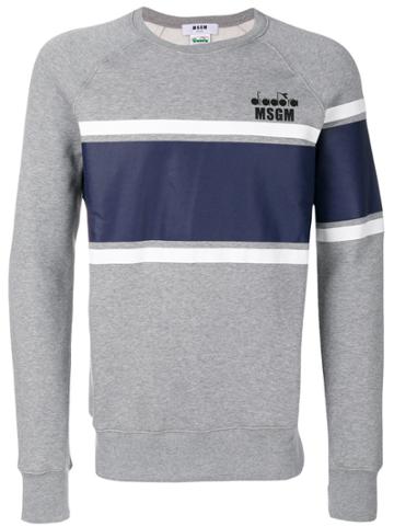 Msgm Msgm X Diadora Printed Sweatshirt - Grey