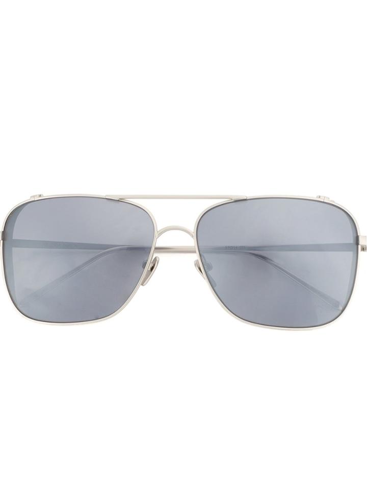 Linda Farrow Oversized Square Shaped Sunglasses - Grey