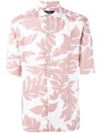 Diesel Floral Print Shirt, Men's, Size: Small, Pink/purple, Viscose