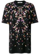 Givenchy Columbian-fit Poppy Print T-shirt - Black