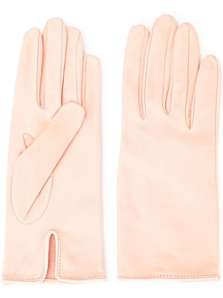 Walk Of Shame Logo Print Gloves - Pink