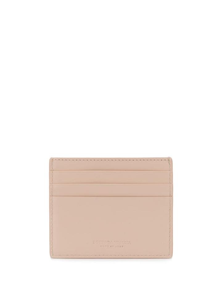 Bottega Veneta Intrecciato Weave Cardholder - Neutrals