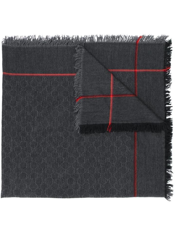 Gucci Beehive Pattern Scarf - Black