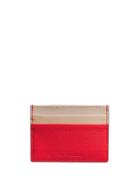 Burberry Two-tone Leather Card Case - Red