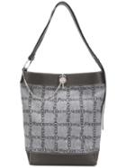 Jw Anderson Large Black Logo Grid Keyts Tote