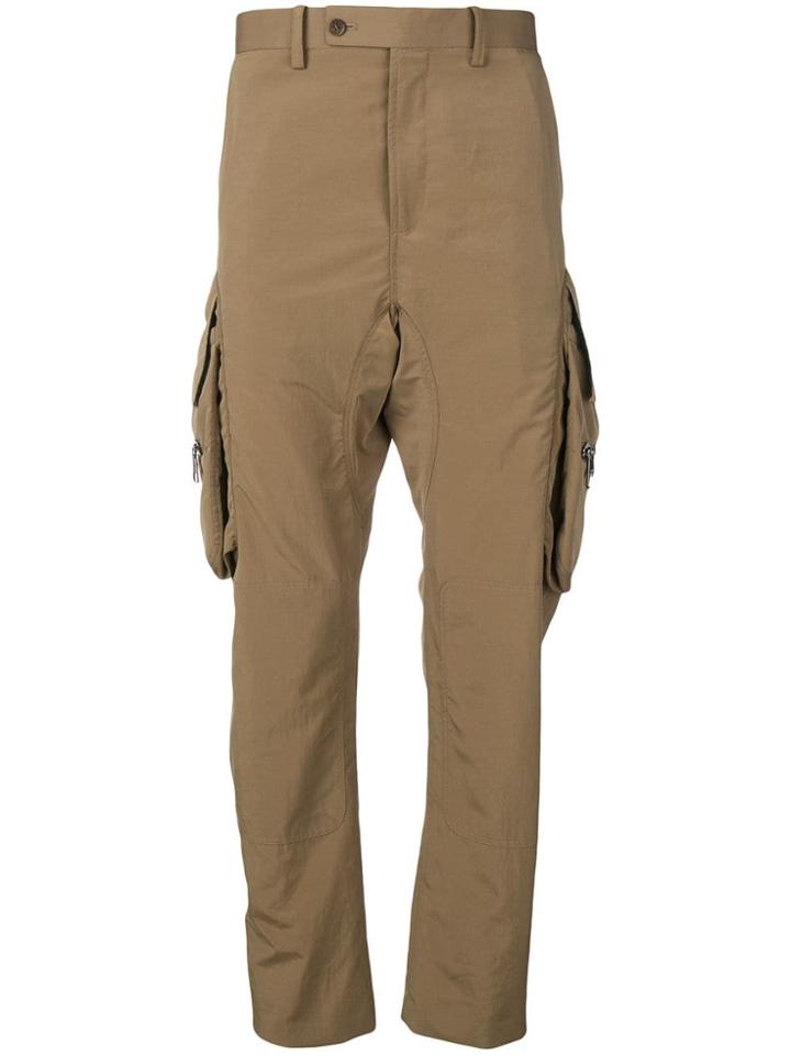 Neil Barrett Cargo Pocket Trousers - Brown