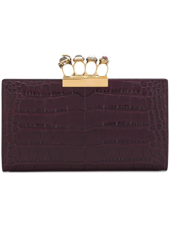 Alexander Mcqueen Knuckle Clutch - Pink
