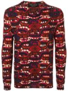 Comme Des Garçons Pre-owned Intarsia Knit Jumper - Red