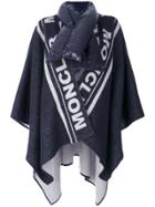 Moncler Branded Poncho - Blue
