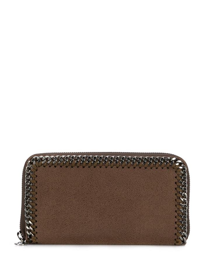 Stella Mccartney Zip-around Falabella Continental Wallet - Neutrals