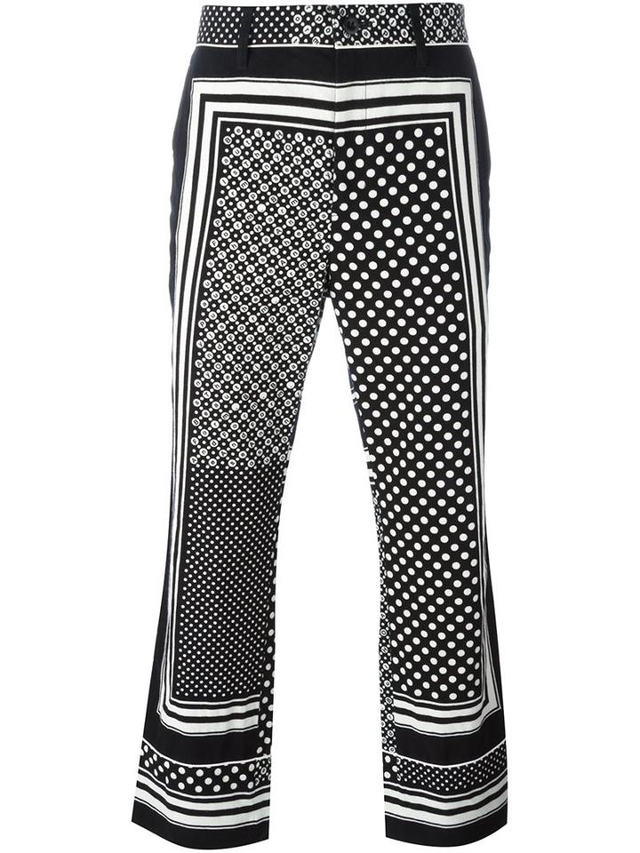 Sacai Mixed Print Trousers