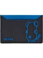Prada Pradamalia Saffiano Leather Card Holder - Black