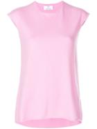 Allude Cashmere Sleeveless Knitted Top - Pink