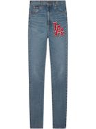 Gucci Skinny Denim Pants With La Angels&trade; Patch - Blue