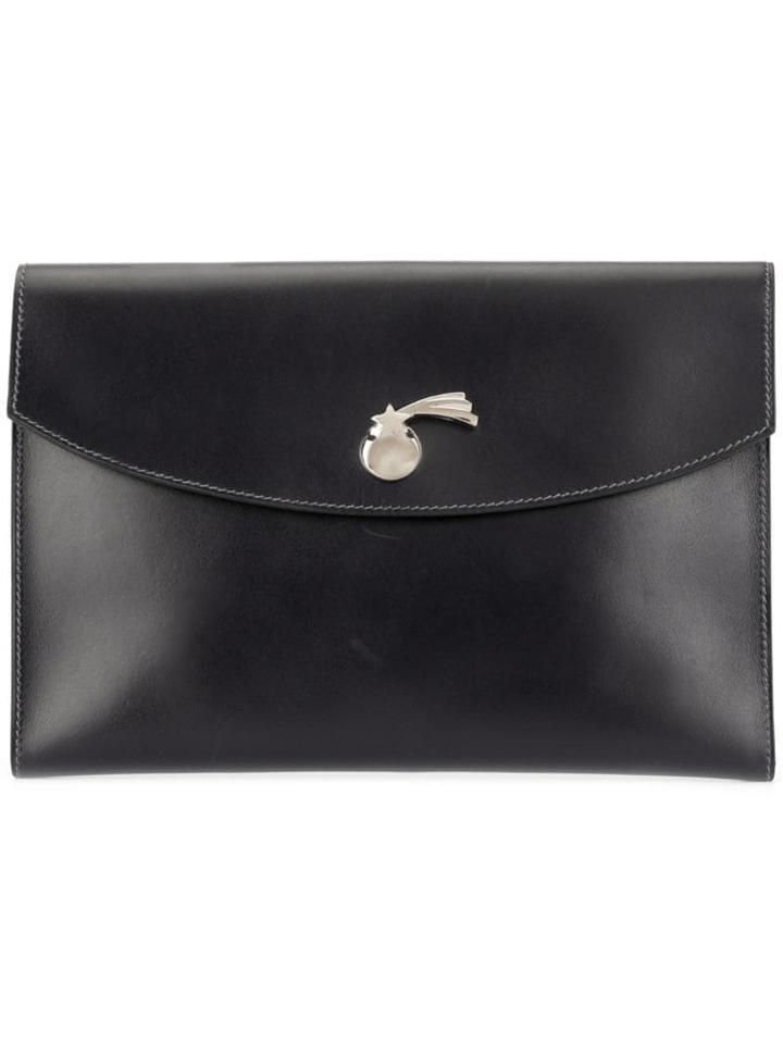 Hermès Pre-owned Comet Clutch Handbag - Black