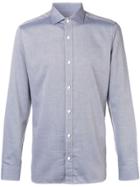 Z Zegna Long-sleeve Fitted Shirt - Blue