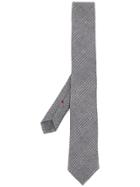 Brunello Cucinelli Classic Checked Pattern Tie - Grey