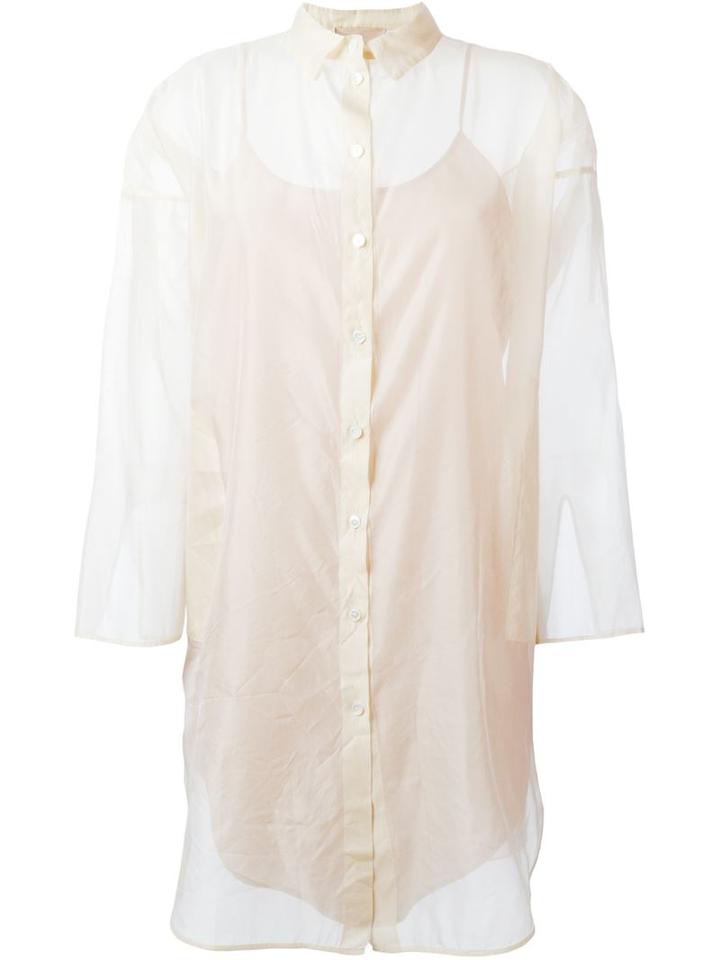 Erika Cavallini Jiro Tunic, Women's, Size: 40, Nude/neutrals, Polyester/silk/acetate