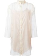 Erika Cavallini Jiro Tunic, Women's, Size: 40, Nude/neutrals, Polyester/silk/acetate