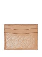 Burberry Monogram Leather Card Case - Brown