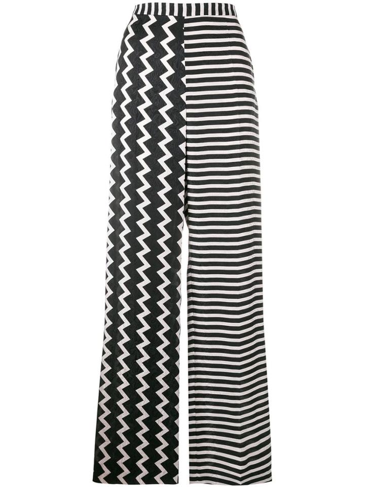 Stella Mccartney Clashing Print Palazzo Pants - Black