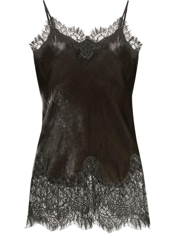 Gold Hawk Lace Camisole - Grey