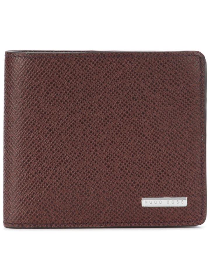 Boss Hugo Boss Logo Plaque Wallet - Brown