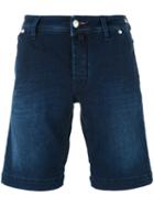 Jacob Cohen - Denim Flag Bermuda Shorts - Men - Cotton/spandex/elastane - 36, Blue, Cotton/spandex/elastane