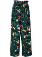 Estnation - Tropical Print Trousers - Women - Polyester - 38, Polyester