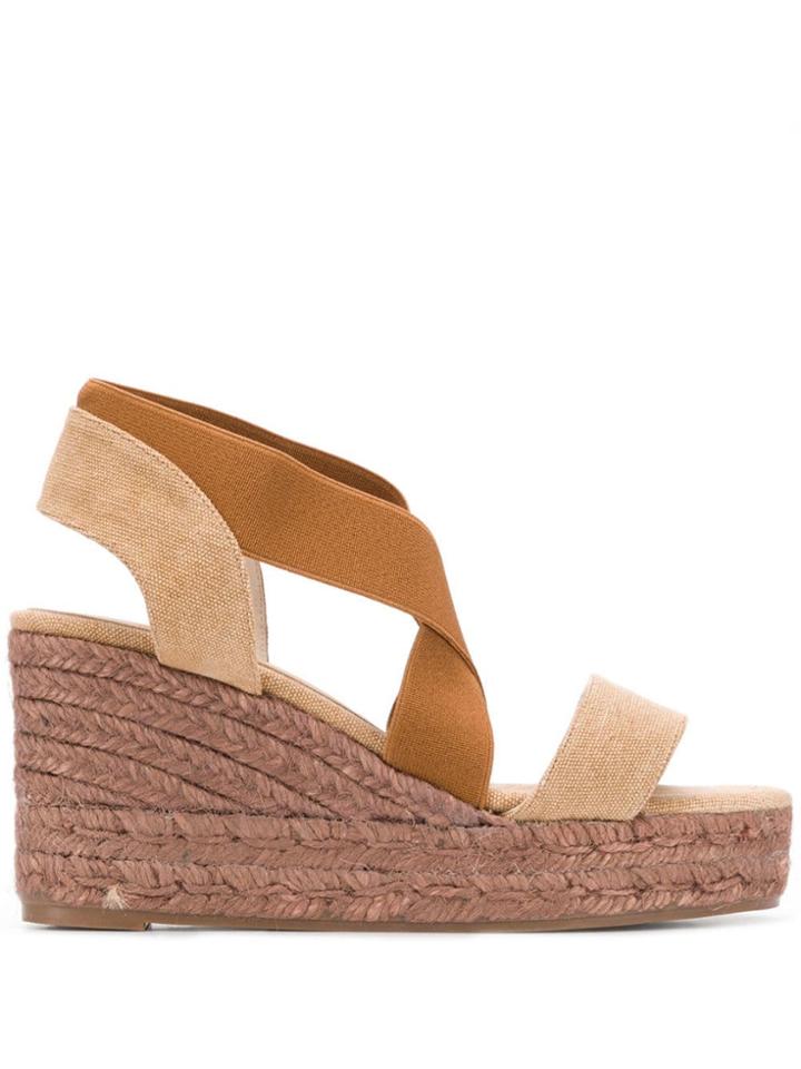Castañer Cross Strap Espadrilles - Neutrals