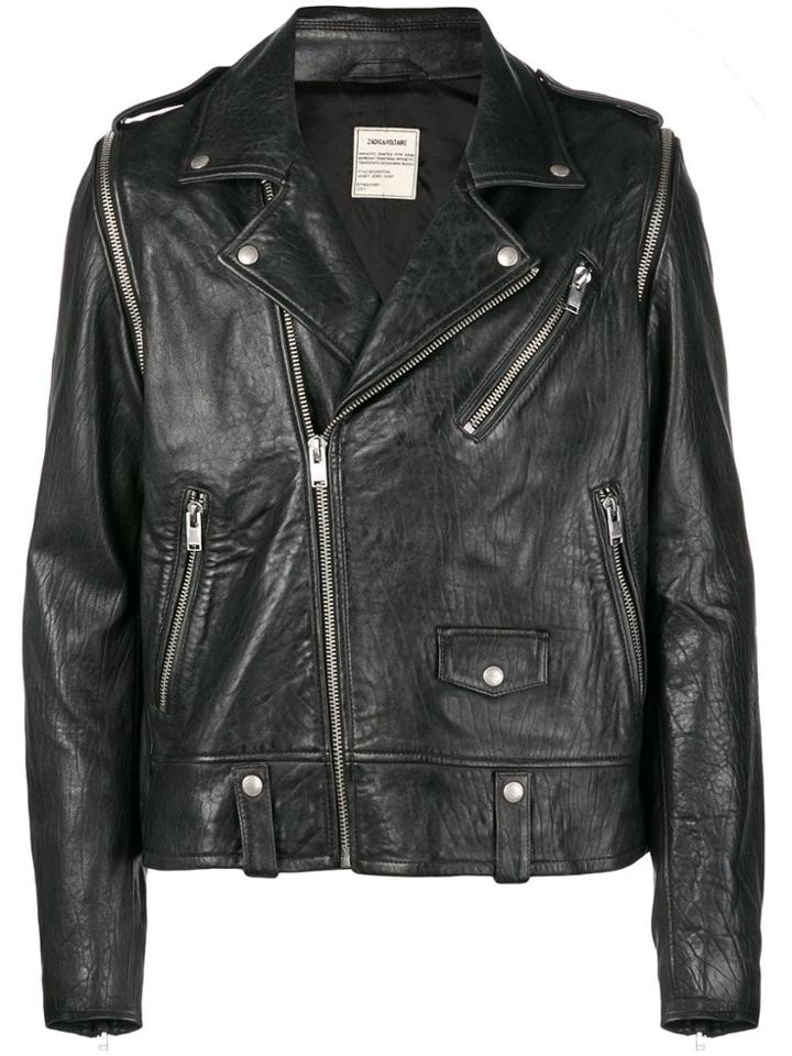 Zadig & Voltaire Fashion Show Traditional Biker Jacket - Black