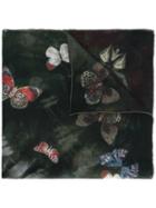 Valentino 'tie & Dye' Butterfly Print Scarf