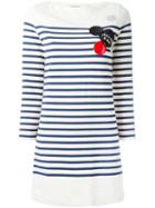 Marc By Marc Jacobs Patched Breton Stripe Dress - Neutrals