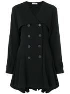 Jw Anderson Double-breasted Skater Dress - Black