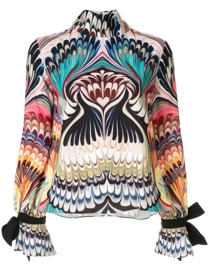 Mary Katrantzou Geometric Long-sleeve Blouse - Multicolour