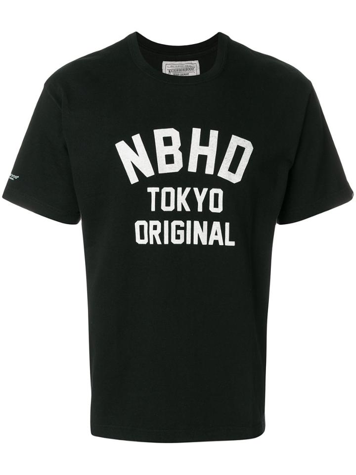 Neighborhood Logo Patch T-shirt - Black