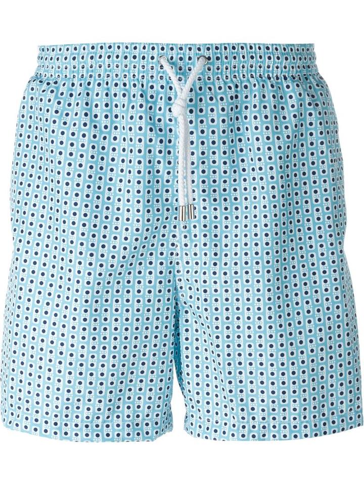 Kiton Dotted Print Swim Shorts